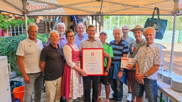 40 Jahre TC-Oberweg, 40 Jahre Obmann Manfred Rottensteiner
