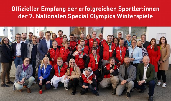 Offizieller Empfang der Special Olympics