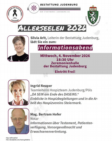 Allerseelen 2026 - Informationsabend