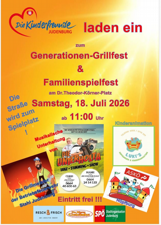 Generationen-Grillfest & Familienspielfest Kinderfreunde Judenburg