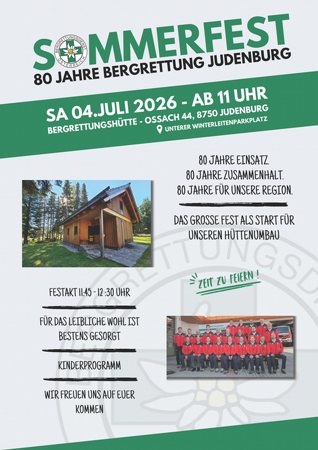 80 Jahre Bergrettung Judenburg - Sommerfest